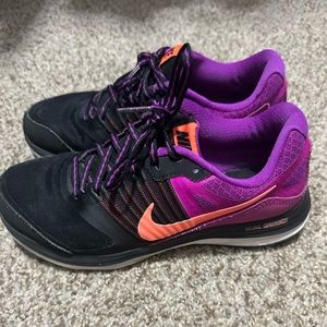 Nike Dual Fusion Shoes Size 6.5 Color Black/Pink/Purple